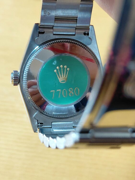 ロレックス パーペチュアル 77080（高級時計）の商品画像 - 査定依頼日：2026年5月16日 - 最高査定価格：650,000円