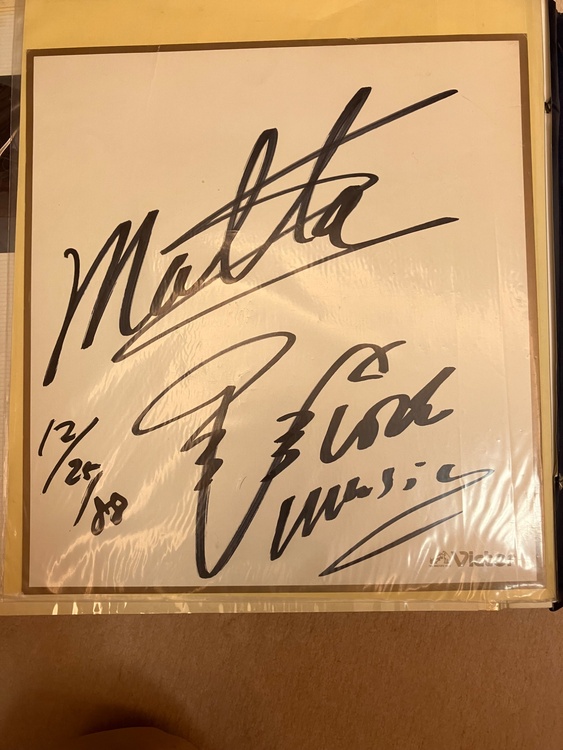 サックス奏者MALTAの直筆サイン色紙（古本）の商品画像 - 査定依頼日：2026年7月9日 - 最高査定価格：100円