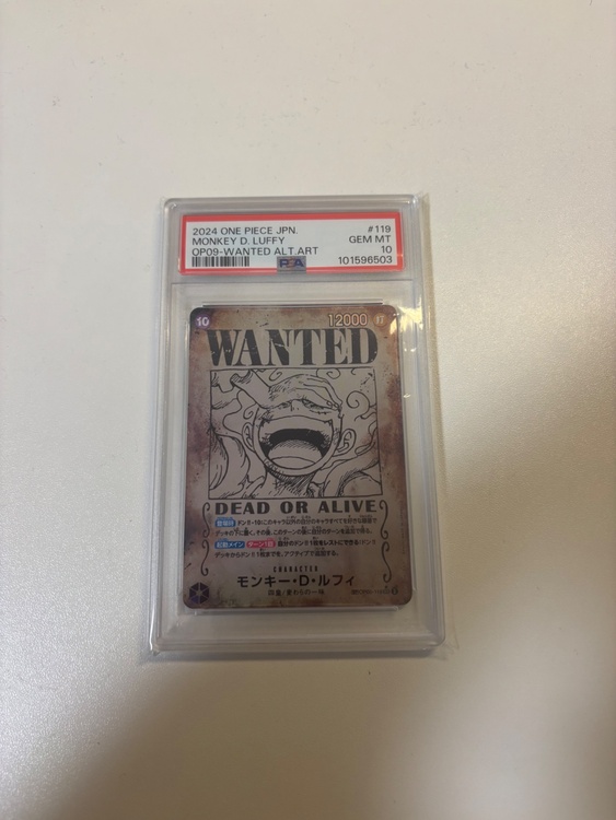 PSA10モンキーdルフィ手配書（トレカ）の商品画像 - 査定依頼日：2026年3月23日 - 最高査定価格：45,000円