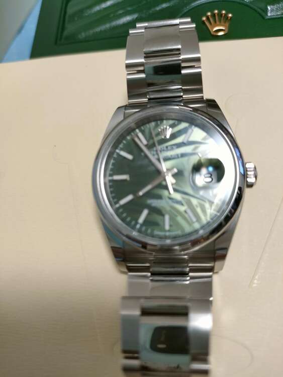 デイトジャスト　オリーブ　パーム（高級時計）の商品画像 - 査定依頼日：2025年5月19日 - 最高査定価格：1,525,000円