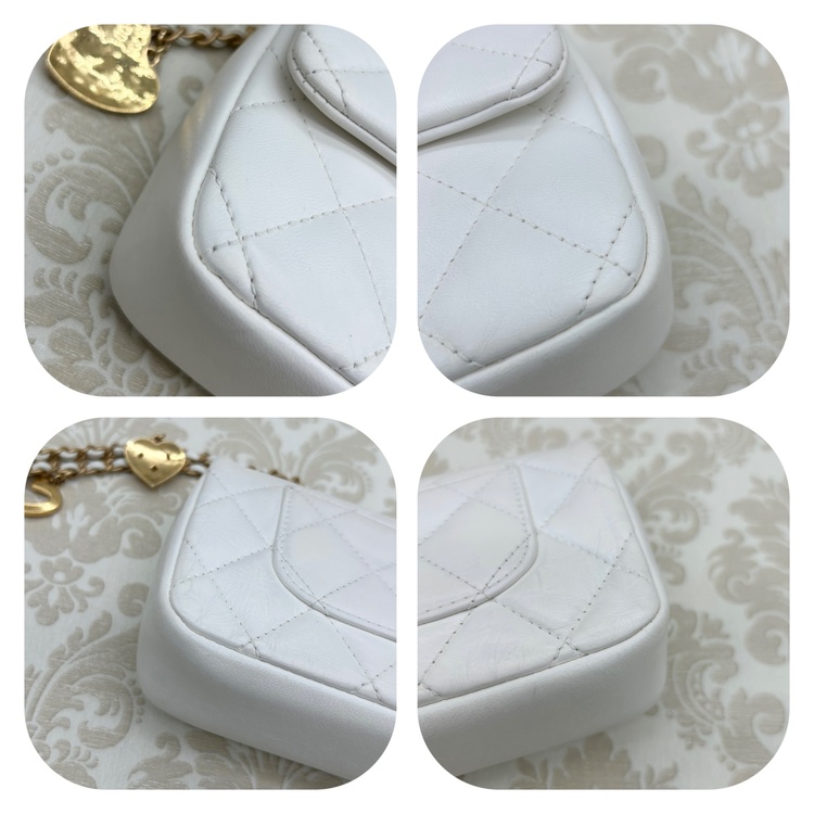 CHANEL ハートチャーム ミニマトラッセ ホワイト（ブランドバッグ）の商品画像 - 査定依頼日：2026年5月29日 - 最高査定価格：260,000円