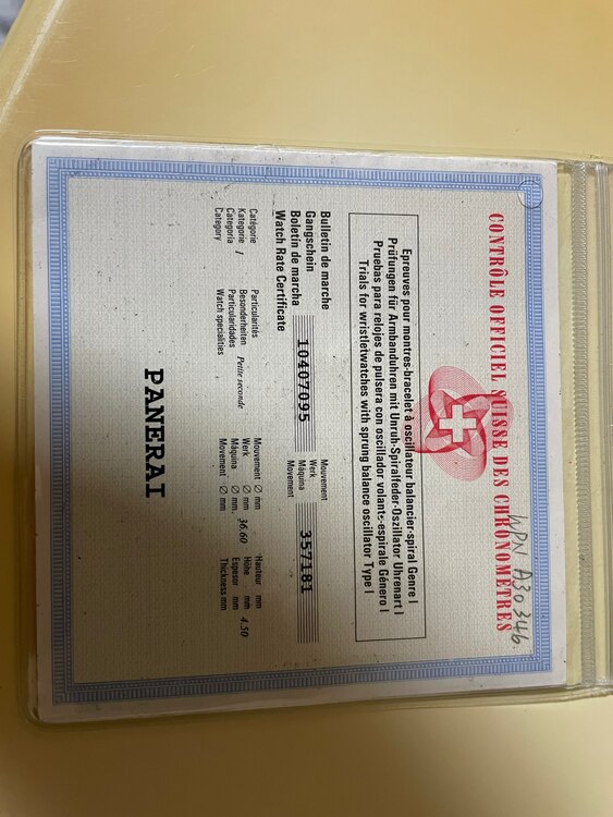 パネライ ルミノール PAM0003（高級時計）の商品画像 - 査定依頼日：2025年2月24日 - 最高査定価格：1,150,000円