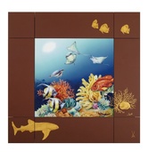 品番：9M581/936101 額装プラーク「海の世界」（美術品・骨董品）の商品画像 - 査定依頼日：2026年1月30日 - 最高査定価格：100,000円