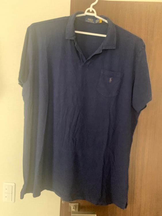 ラルフローレンポロシャツ4XB紺（古着・ファッション）の商品画像 - 査定依頼日：2025年9月28日 - 最高査定価格：500円