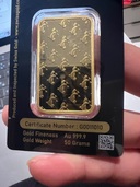 金 インゴット 24k 50g（金・貴金属）の商品画像 - 査定依頼日：2025年10月19日 - 最高査定価格：1,012,500円