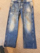 DIESEL ルーズストレート デニムパンツ W34 LOIKU（WASH 008A2）（古着・ファッション）の商品画像 - 査定依頼日：2026年8月9日 - 最高査定価格：100,000円