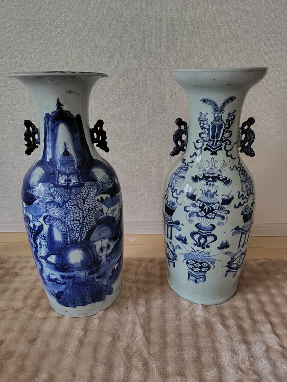 耳付き飾り壺（美術品・骨董品）の商品画像 - 査定依頼日：2026年1月27日 - 最高査定価格：3,000円