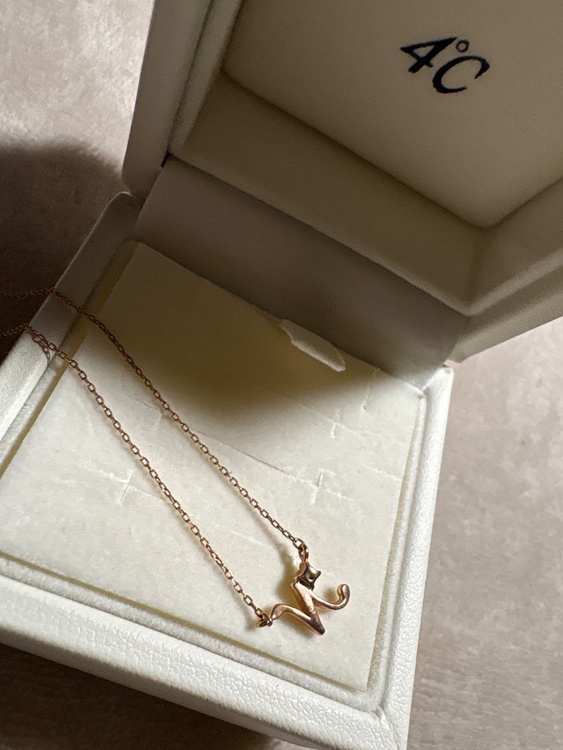 ４℃ ピンクゴールドイニシャルネックレス（金・貴金属）の商品画像 - 査定依頼日：2026年4月8日 - 最高査定価格：100,000円