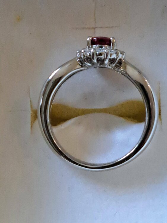 ルビーとダイヤが付いた重さは10グラムの指輪（金・貴金属）の商品画像 - 査定依頼日：2026年4月3日 - 最高査定価格：250,000円