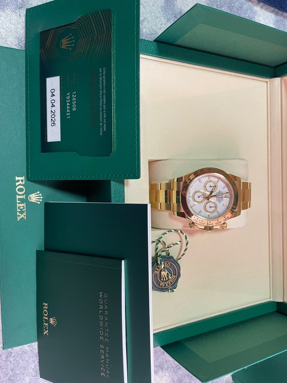 ロレックス デイトナ 126508しれ（高級時計）の商品画像 - 査定依頼日：2026年4月6日 - 最高査定価格：9,520,000円