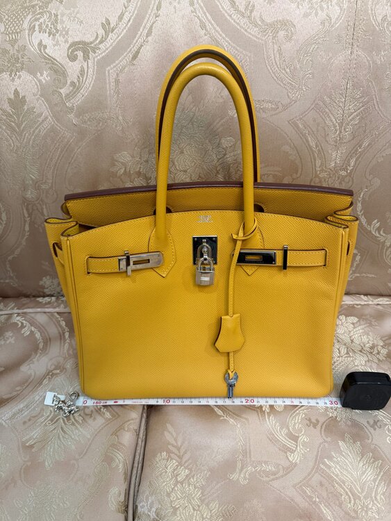 バーキン30 イエロー（ブランドバッグ）の商品画像 - 査定依頼日：2024年12月23日 - 最高査定価格：1,320,000円