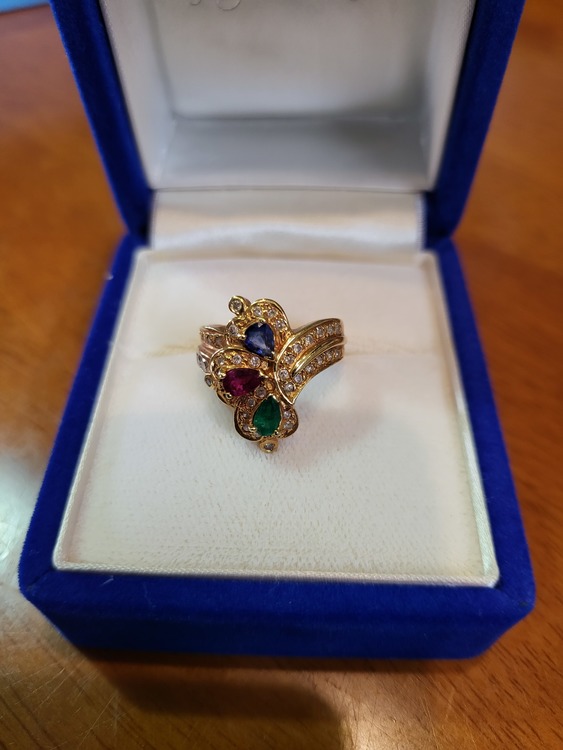 K18 ルビー　サファイア　エメラルド（宝石）の商品画像 - 査定依頼日：2022年4月26日 - 最高査定価格：60,000円