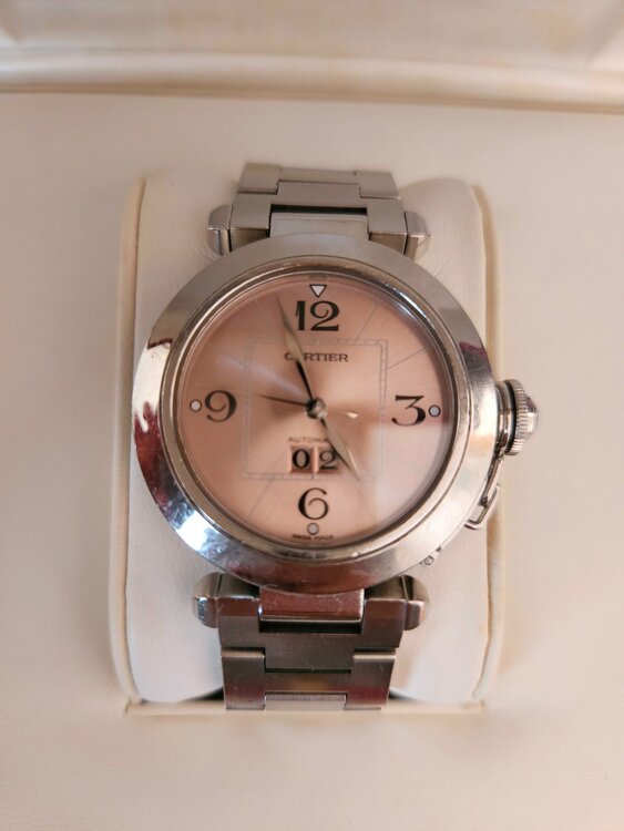 カルティエ パシャ w31058m7 2475 820064uf（高級時計）の商品画像 - 査定依頼日：2026年1月9日 - 最高査定価格：330,000円