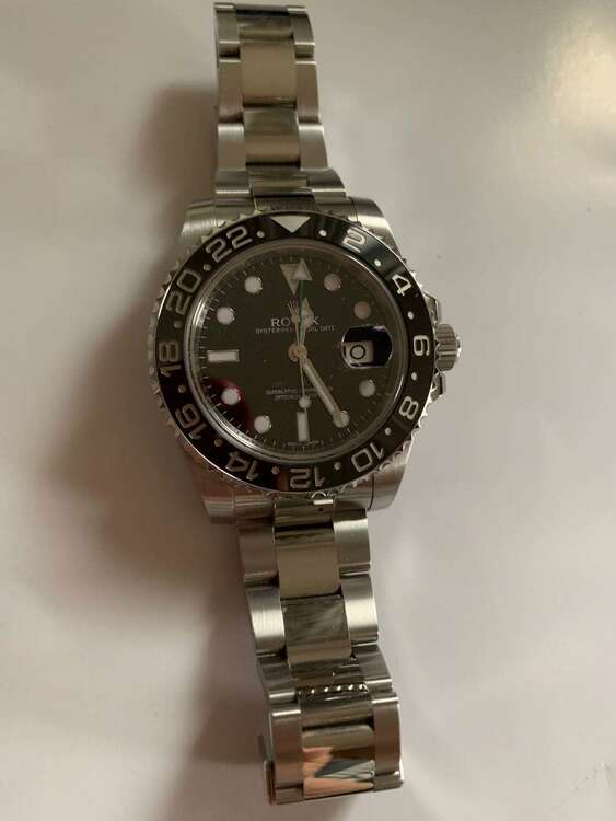 ロレックス GMTマスター 116710LN（高級時計）の商品画像 - 査定依頼日：2025年5月10日 - 最高査定価格：1,600,000円