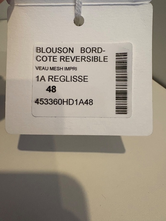 エルメス　リバーシブルブルゾン　カーフレザー　メッシュ　サイズ48 （古着・ファッション）の商品画像 - 査定依頼日：2025年12月6日 - 最高査定価格：70,000円