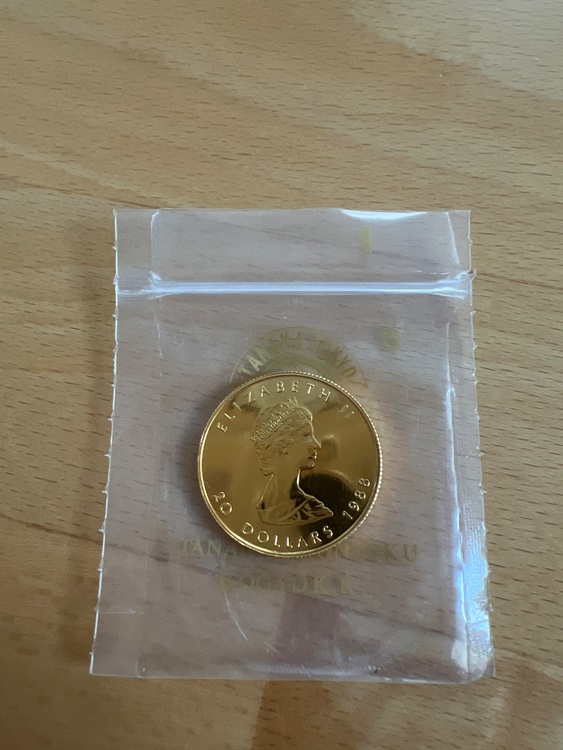 メイプルリーフ金貨1/2オンス（金・貴金属）の商品画像 - 査定依頼日：2025年10月25日 - 最高査定価格：337,000円