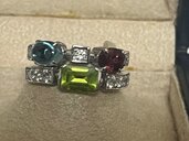 BVLGARIアレグラマルチカラーストーンダイヤモンドリングホワイトゴールド（宝石）の商品画像 - 査定依頼日：2025年4月11日 - 最高査定価格：320,000円