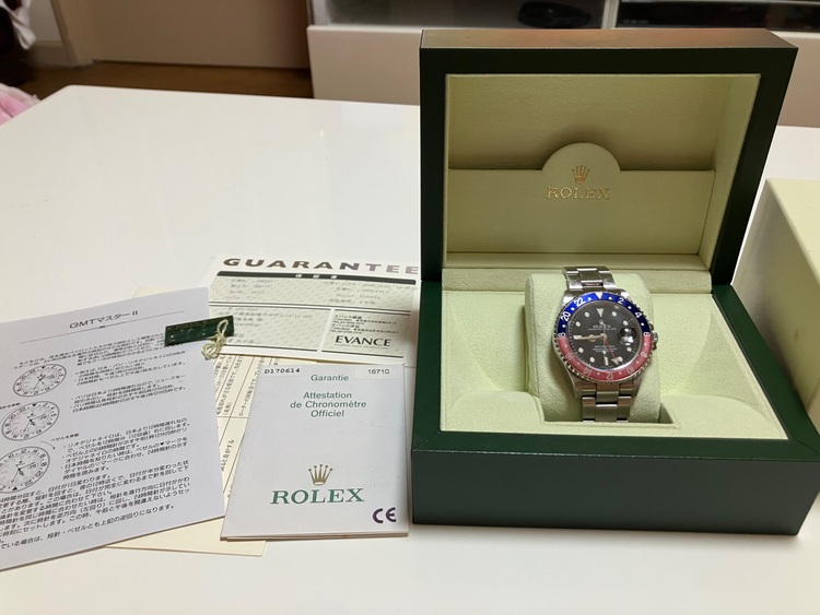 ロレックス GMTマスター 1671（高級時計）の商品画像 - 査定依頼日：2025年6月4日 - 最高査定価格：1,710,000円