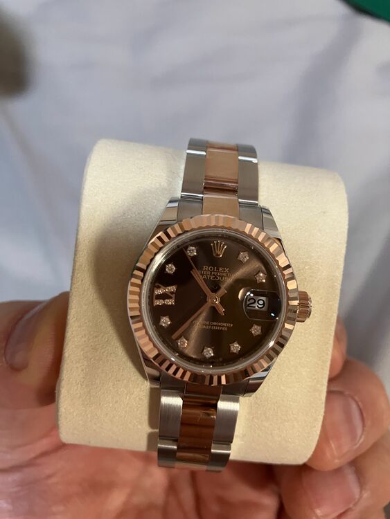 DJ28 エバーローズゴールド・コンビ　チョコレート・スターダイヤ（高級時計）の商品画像 - 査定依頼日：2025年7月30日 - 最高査定価格：2,050,000円
