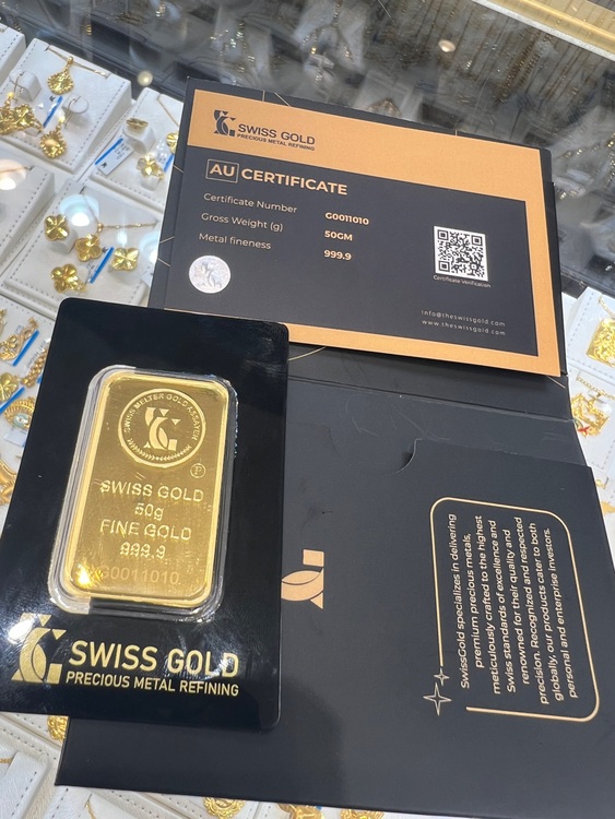 金 インゴット 24k 50g（金・貴金属）の商品画像 - 査定依頼日：2025年10月19日 - 最高査定価格：1,012,500円