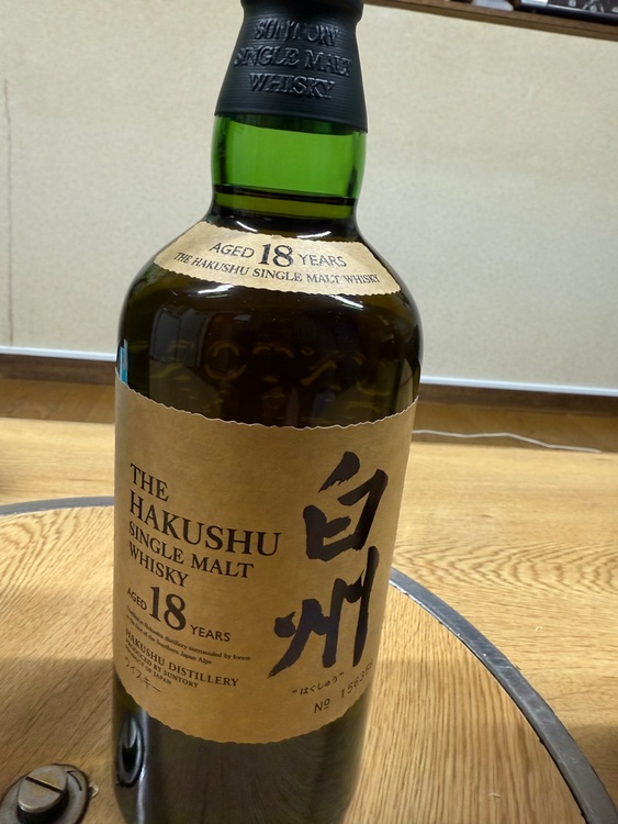 白州18年（お酒）の商品画像 - 査定依頼日：2025年12月6日 - 最高査定価格：60,000円