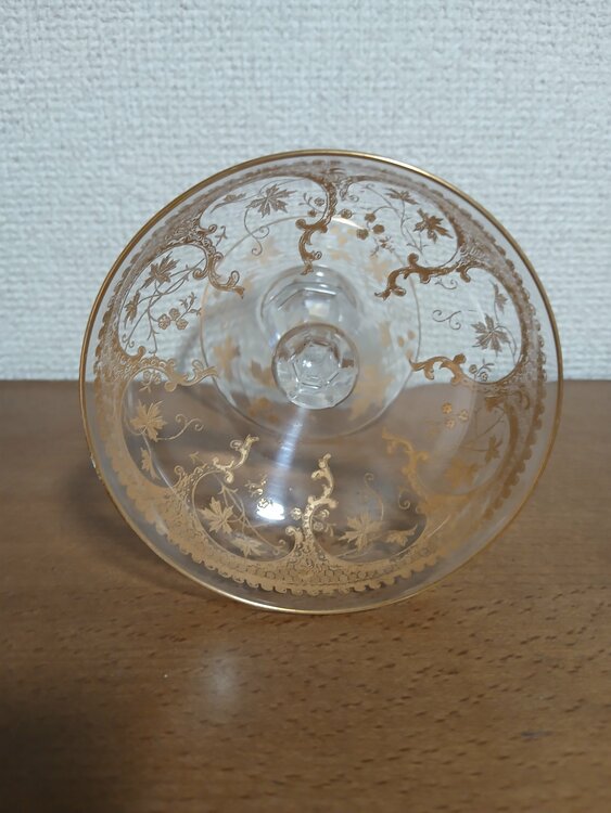 アンティーク金彩グラス(シャンパングラス)（美術品・骨董品）の商品画像 - 査定依頼日：2026年8月4日 - 最高査定価格：10,000円