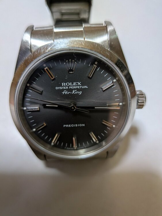 ロレックス エアキング 14000グレイだ（高級時計）の商品画像 - 査定依頼日：2026年1月23日 - 最高査定価格：620,000円