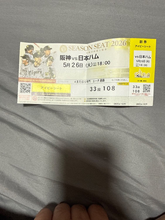 08014029（チケット・金券）の商品画像 - 査定依頼日：2026年5月16日 - 最高査定価格：100,000円