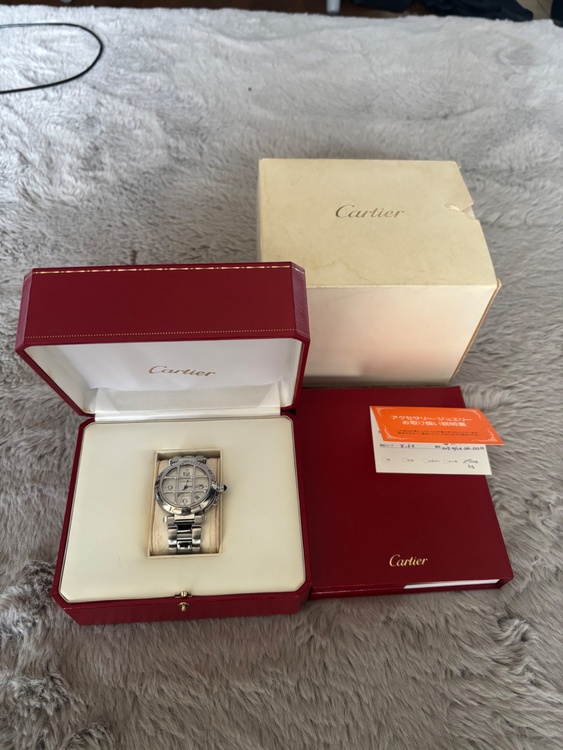 カルティエパシャ３８ミリ　グリッド（高級時計）の商品画像 - 査定依頼日：2025年12月25日 - 最高査定価格：400,000円
