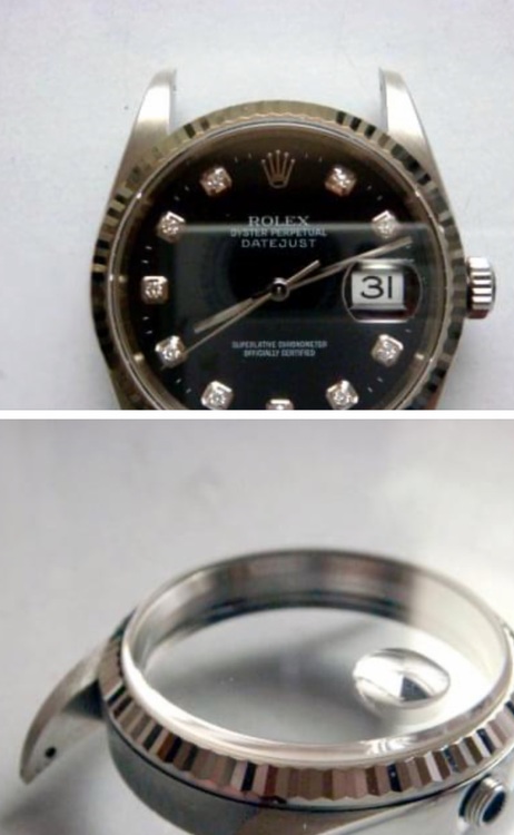 ロレックス デイトジャスト 16234G ブラック　F番　2004ね（高級時計）の商品画像 - 査定依頼日：2025年6月22日 - 最高査定価格：950,000円