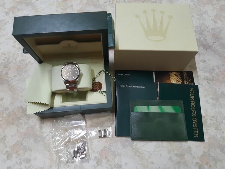 ロレックス エクスプローラー 1（高級時計）の商品画像 - 査定依頼日：2025年9月18日 - 最高査定価格：870,000円