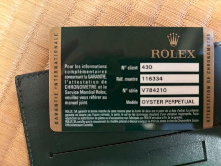 ロレックス パーペチュアル v784210（高級時計）の商品画像 - 査定依頼日：2026年1月13日 - 最高査定価格：1,500,000円