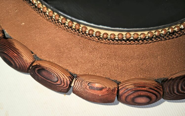 レトロ　雲州堂製壁掛けウッドフレームミラー（美術品・骨董品）の商品画像 - 査定依頼日：2025年8月4日 - 最高査定価格：3,000円