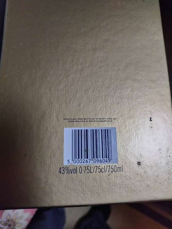 ウイスキー ジョニーウォーカー （お酒）の商品画像 - 査定依頼日：2025年1月17日 - 最高査定価格：13,000円