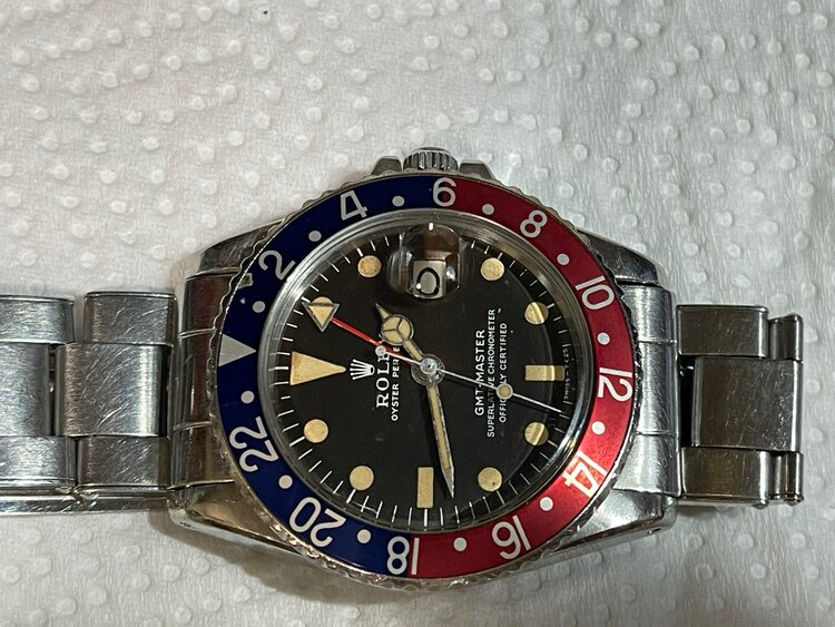 ロレックス GMTマスター 167（高級時計）の商品画像 - 査定依頼日：2025年1月11日 - 最高査定価格：2,000,000円
