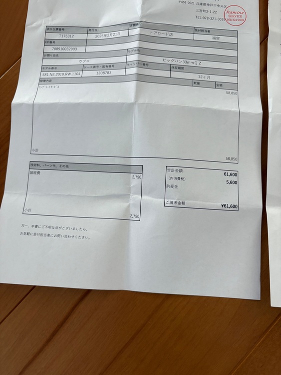 ウブロ クラシックフュージョン 581.NE.2010.RW.1104（高級時計）の商品画像 - 査定依頼日：2025年6月24日 - 最高査定価格：610,000円