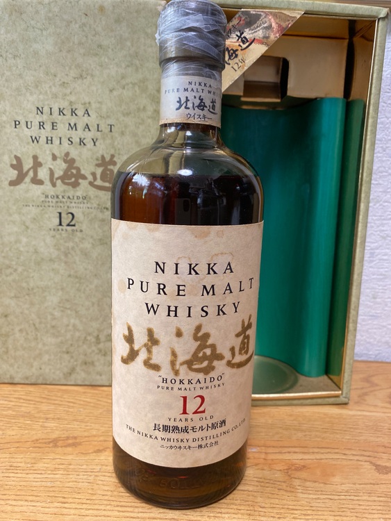 ニッカピュアモルトウイスキー北海道12年　750ml 43％（お酒）の商品画像 - 査定依頼日：2025年8月19日 - 最高査定価格：26,000円