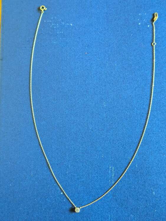 スタージュエリー18金一粒ダイヤネックレス（金・貴金属）の商品画像 - 査定依頼日：2024年10月17日 - 最高査定価格：13,000円