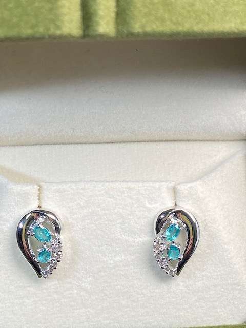 天然ブルートルマリンピアス（宝石）の商品画像 - 査定依頼日：2023年11月12日 - 最高査定価格：10,000円