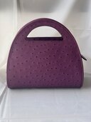 オーストリッチ　ジップドーム（ブランドバッグ）の商品画像 - 査定依頼日：2024年9月19日 - 最高査定価格：3,000円