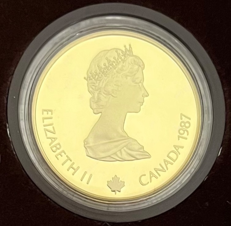 1987年カナダ、カルガリーオリンピック金貨 100ドル未開封（金・貴金属）の商品画像 - 査定依頼日：2026年5月18日 - 最高査定価格：200,000円