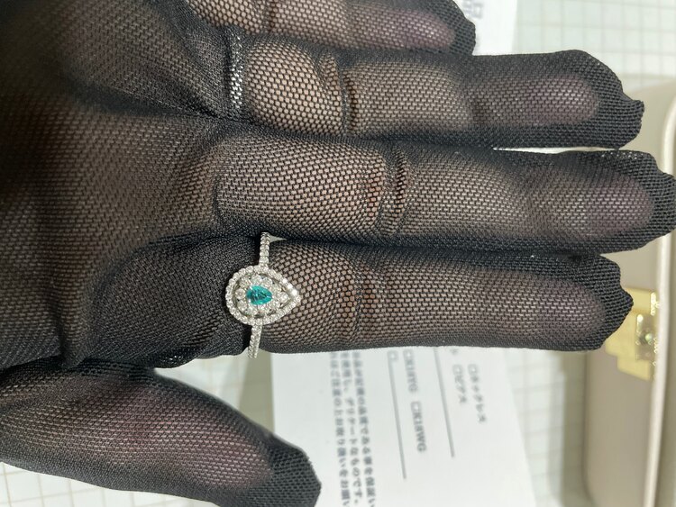 パライバトルマリンリング（金・貴金属）の商品画像 - 査定依頼日：2025年5月19日 - 最高査定価格：30,000円